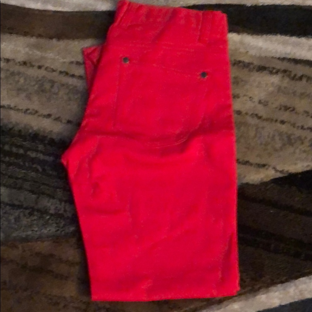 Red jeans